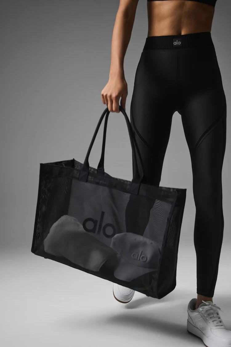 Bolso de mano transparente - Negro