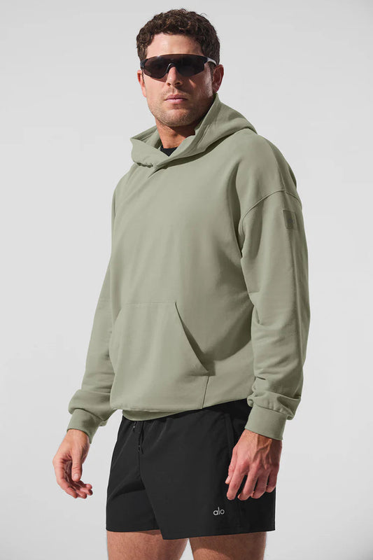Sudadera con capucha Double Take - Piedra caliza