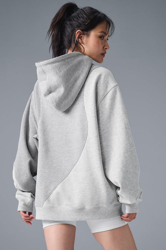 Sudadera con capucha Make Waves - Gris jaspeado atlético