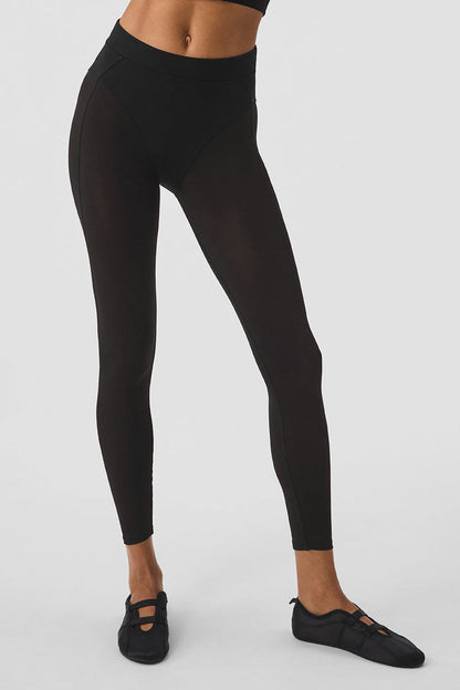 Mallas Airlift de malla de cintura alta 7/8 Tempo - Negro